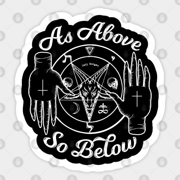 As Above So Below Sticker by LadyMorgan